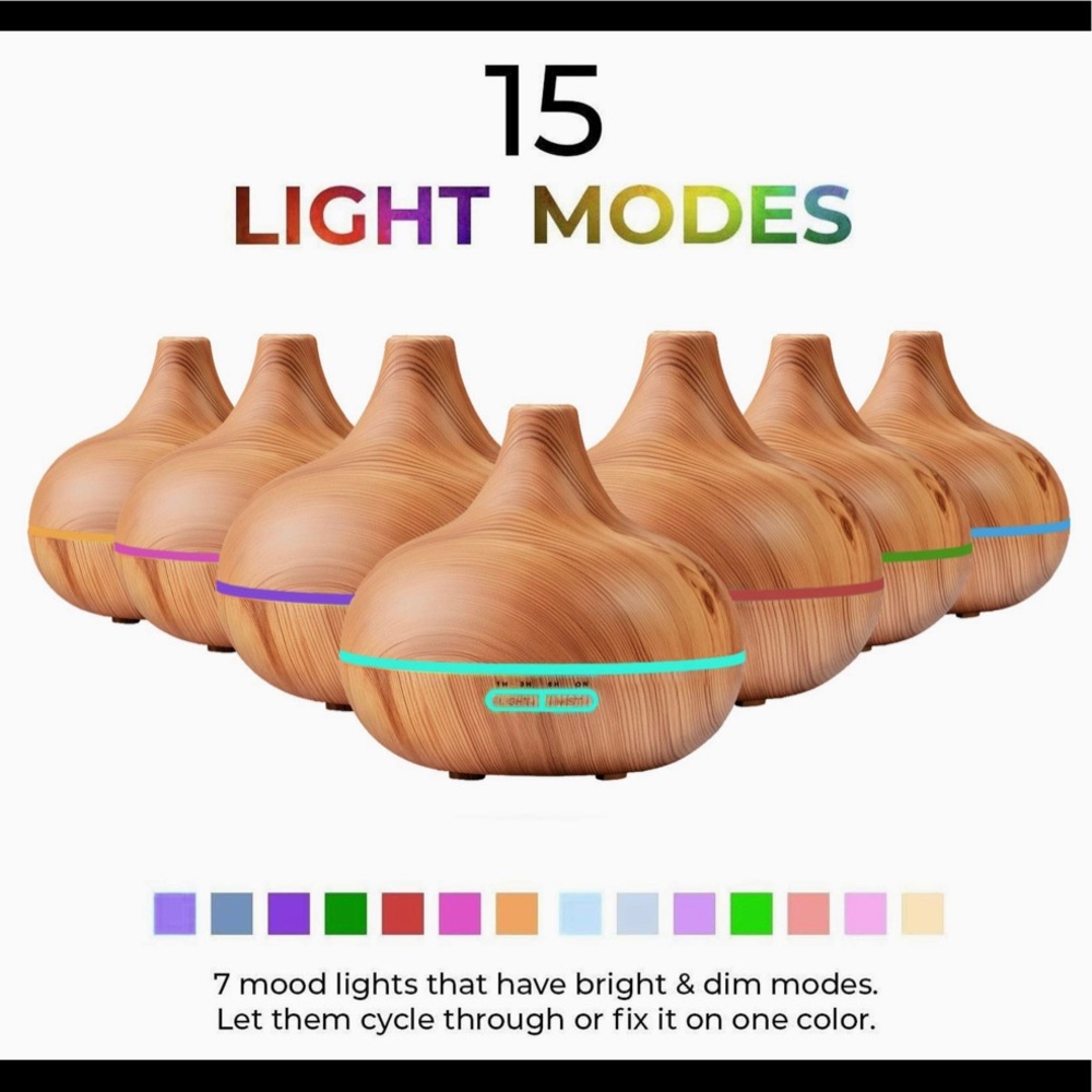 🆕 Ultrasonic Diffuser & 10 Pure Essential Oils - Picture 4 of 13